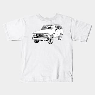 Toyota LandCruiser 4x4 Manga Kids T-Shirt